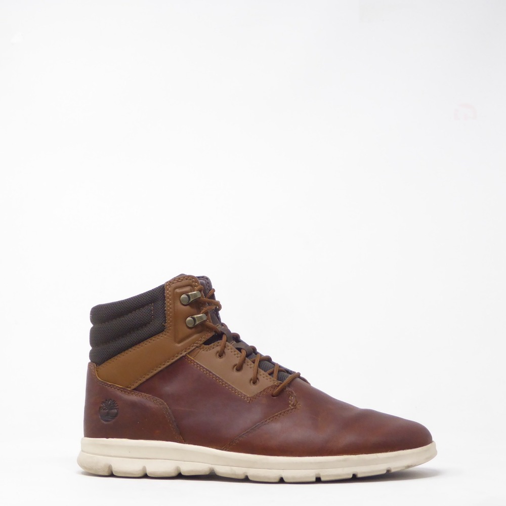 Timberland Graydon Mens Combat Boots Brown Leather A10EE 10.5